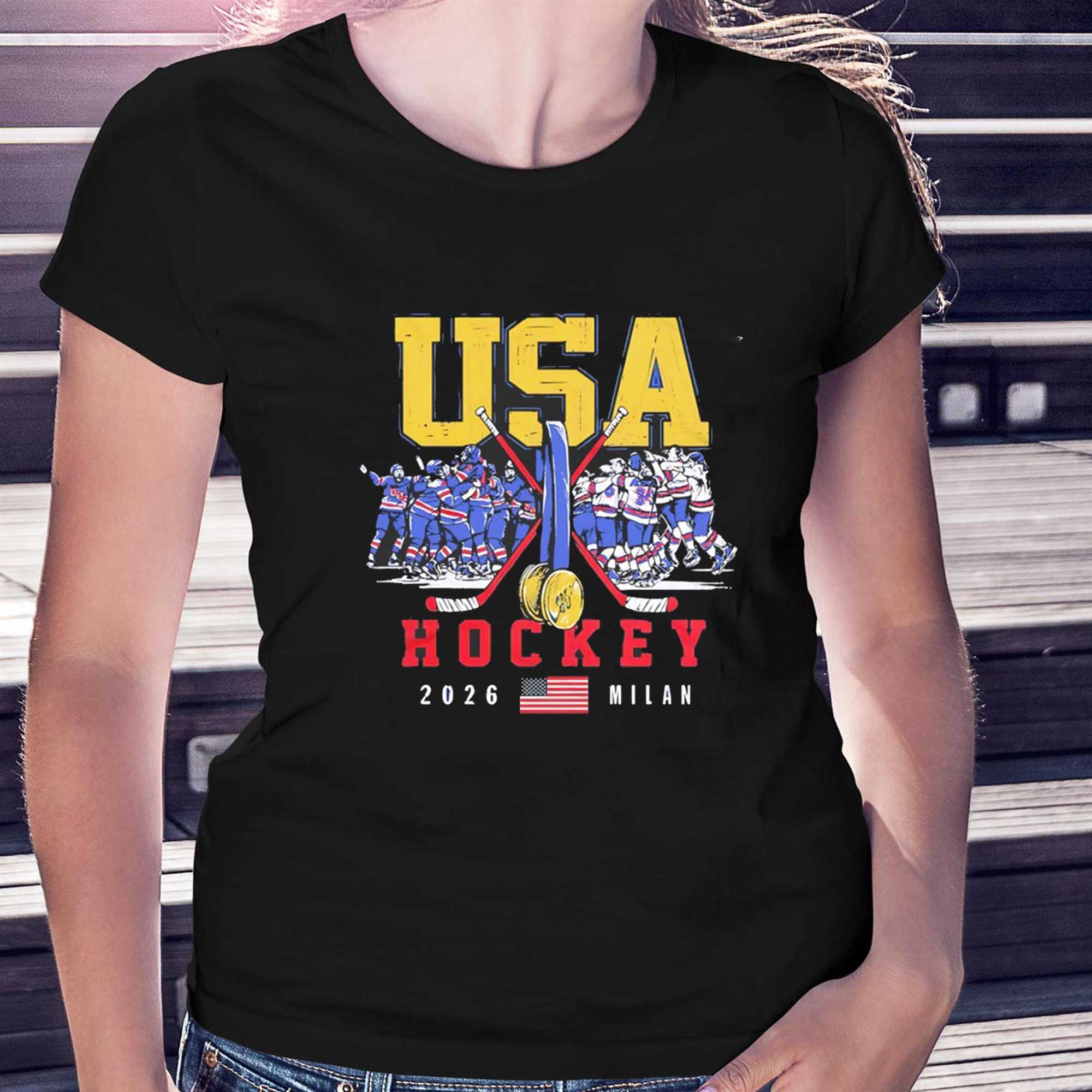 Usa Hockey 2026 Olympic Gold Medals Tee Usa Hockey 2026 Olympic Gold Medals Tee
