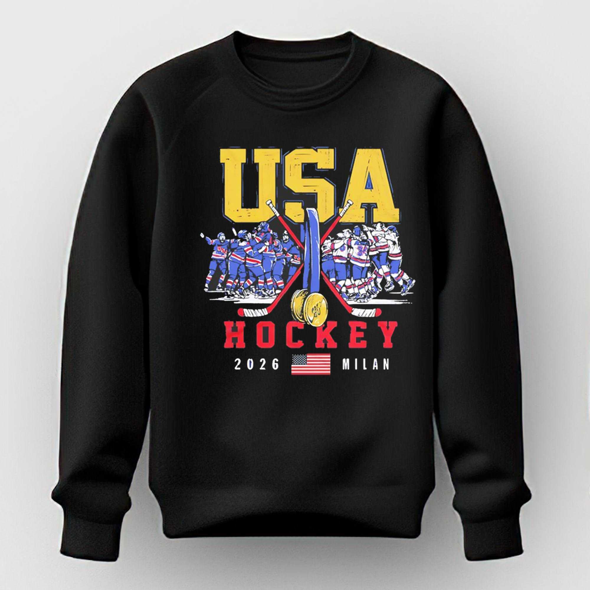 Usa Hockey 2026 Olympic Gold Medals Tee Usa Hockey 2026 Olympic Gold Medals Tee