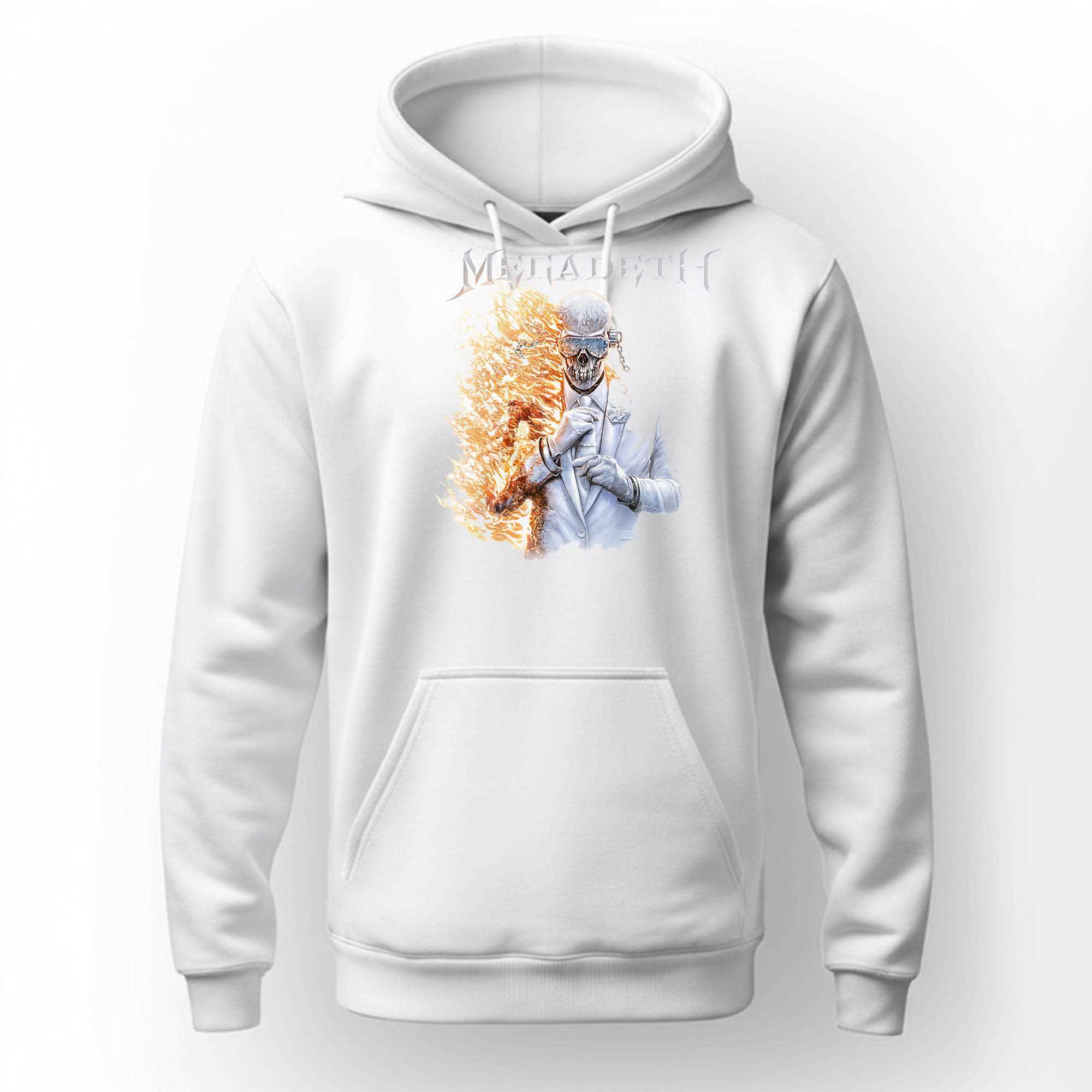 Vic Rattlehead Flames Megadeth Tee Vic Rattlehead Flames Megadeth Tee