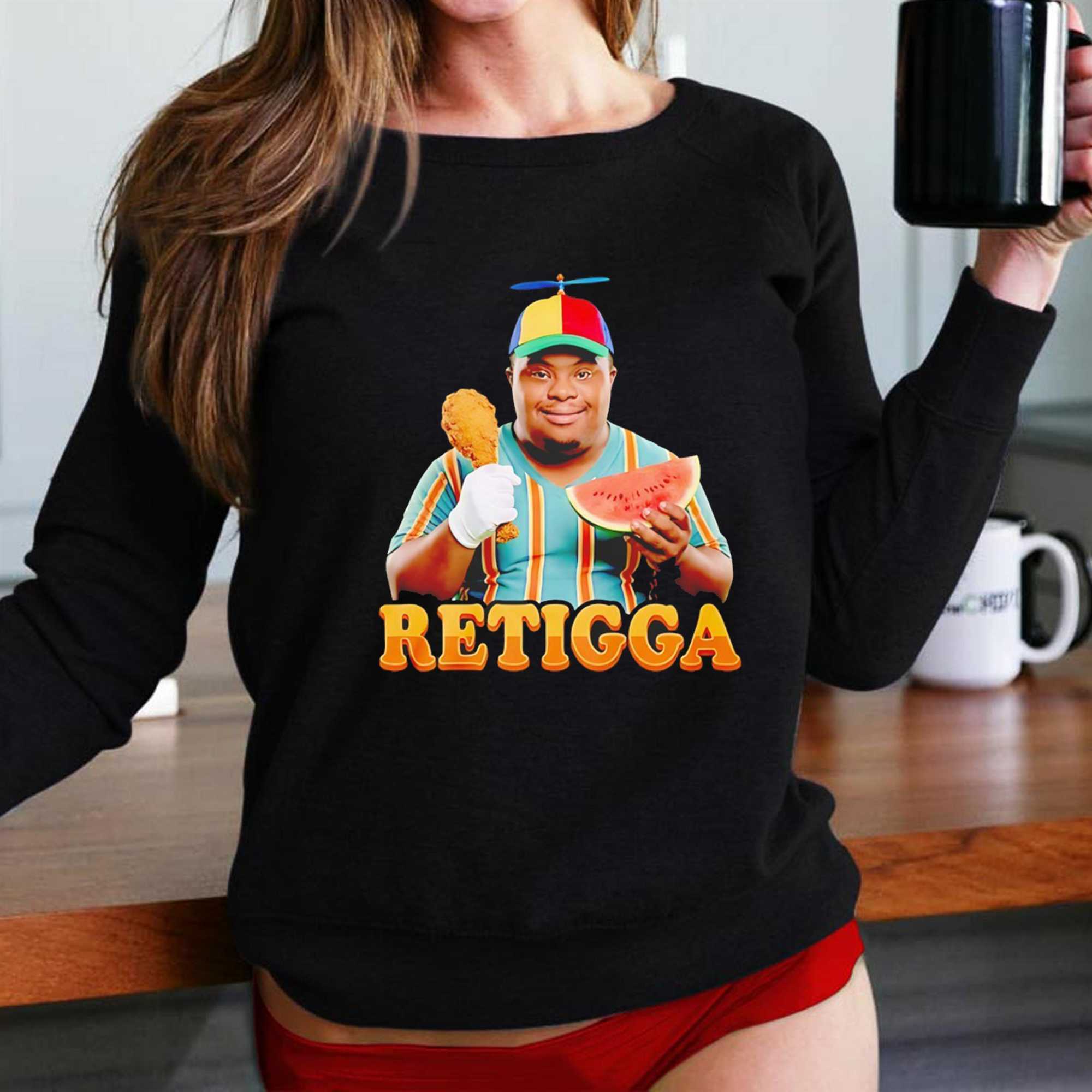 Watermelon And Fried Chicken Retigga Tee Watermelon And Fried Chicken Retigga Tee