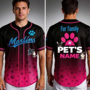 2026 Marlins Fur Family Pet Game Night Baseball Jersey 4 1.jpg