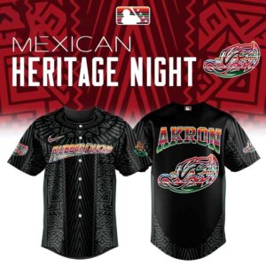 Akron RubberDucks Mexican Heritage Night 2026 All Black Baseball Jersey 1.jpg
