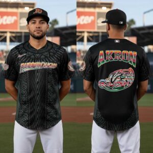 Akron RubberDucks Mexican Heritage Night 2026 All Black Baseball Jersey 5 1.jpg