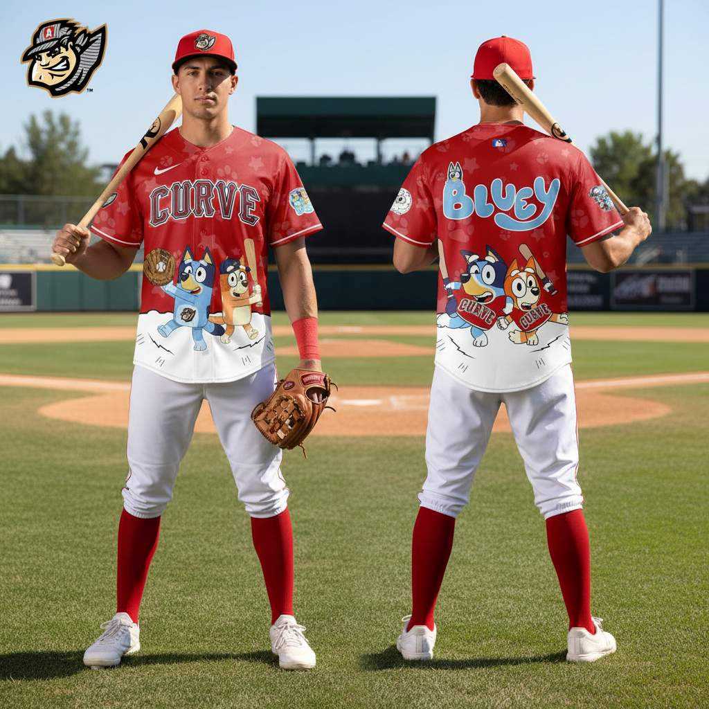 Altoona Curve Bluey Night Limited Baseball Jersey Altoona Curve Bluey Night Limited Baseball Jersey