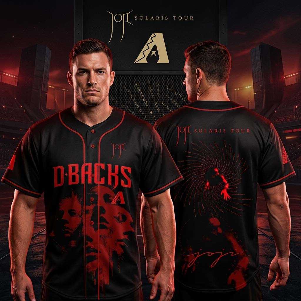 Arizona Diamondbacks Joji Solaris Tour 2026 Baseball Jersey Arizona Diamondbacks Joji Solaris Tour 2026 Baseball Jersey