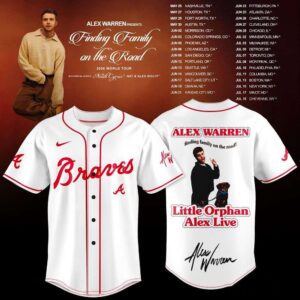 Atlanta Braves Alex Warren Finding Family on the Road Tour 2026 White Jersey 2 1.jpg