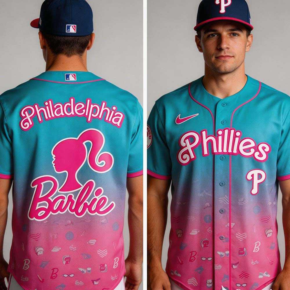 Barbie Game Day Philadelphia Phillies Jersey
