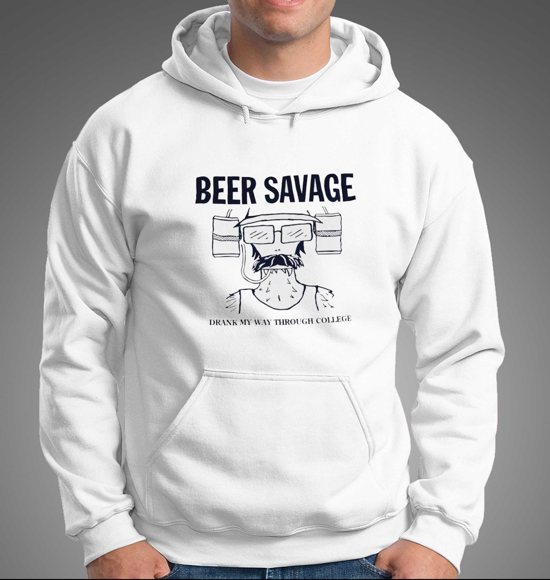 Beer Savage Drank My Way Through College Tee Beer Savage Drank My Way Through College Tee
