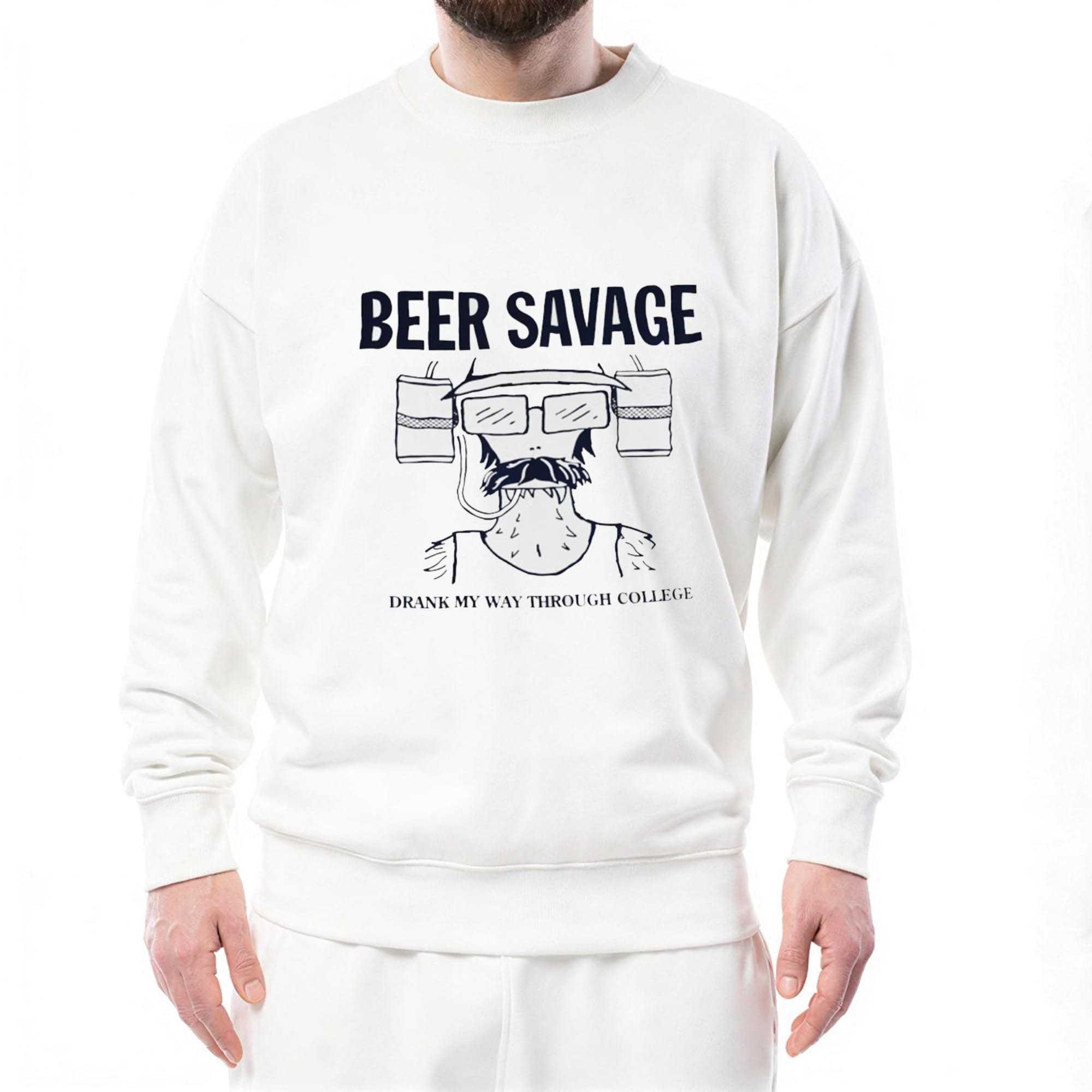 Beer Savage Drank My Way Through College Tee Beer Savage Drank My Way Through College Tee