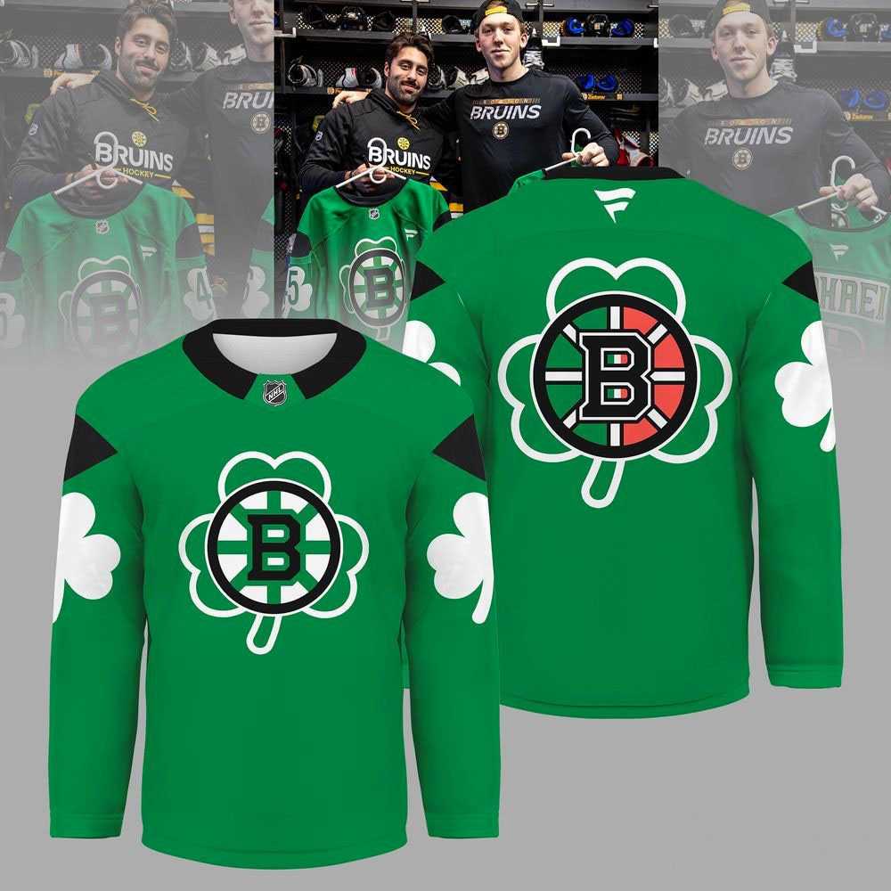 Boston Bruins St Patrick’s Day Limited Hockey Jersey Boston Bruins St Patrick’s Day Limited Hockey Jersey