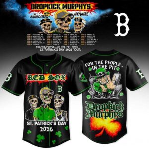 Boston Red Sox Dropkick Murphys St Patricks Day 2026 Tour Black Jersey 2.jpg