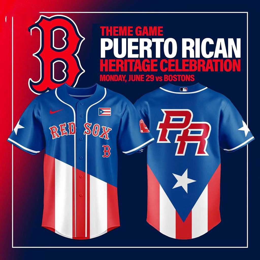 Boston Red Sox Puerto Rican Heritage Celebration 2026 Jersey Boston Red Sox Puerto Rican Heritage Celebration 2026 Jersey