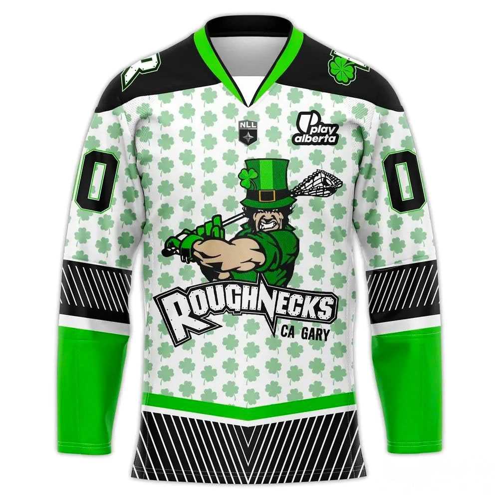 Calgary Roughnecks St Patrick’s Day 2026 Limited Hockey Jersey Calgary Roughnecks St Patrick’s Day 2026 Limited Hockey Jersey