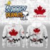 Canada Hockey Team Snoopy Peanuts Night 2026 National Pride Tee Hoodie