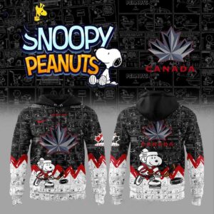 Canada Hockey Team Snoopy Peanuts Night 2026 National Pride Tee Hoodie 1 1.jpg
