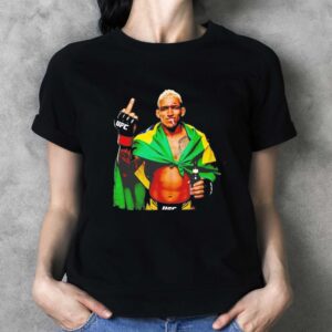 Charles Oliveira middle finger smoking and drinking beer Tee 3 1.jpg