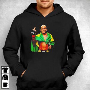 Charles Oliveira middle finger smoking and drinking beer Tee 4 1.jpg