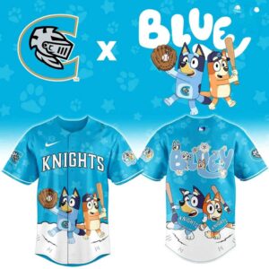 Charlotte Knights Bluey Night Limited Baseball Jersey