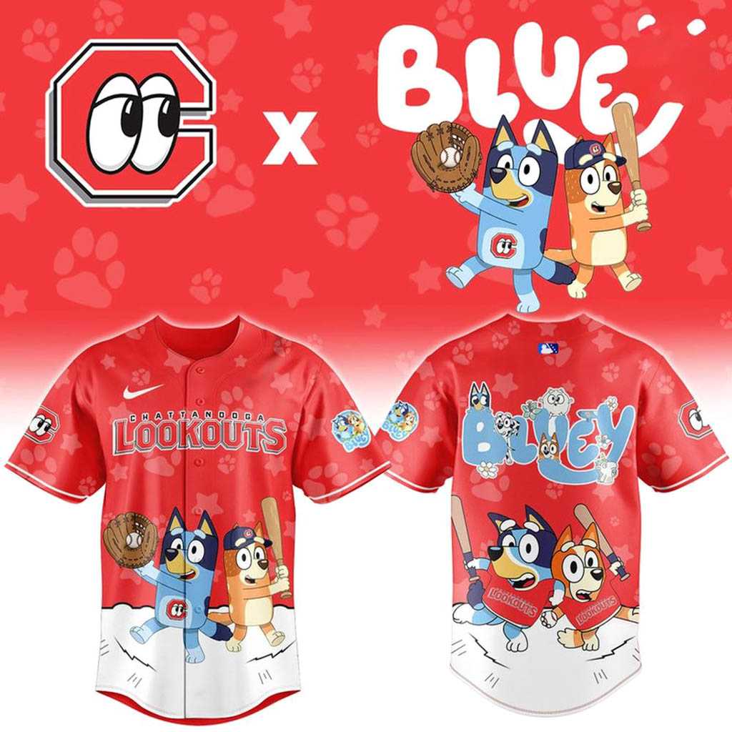Chattanooga Lookouts Bluey Night Limited Baseball Jersey Chattanooga Lookouts Bluey Night Limited Baseball Jersey