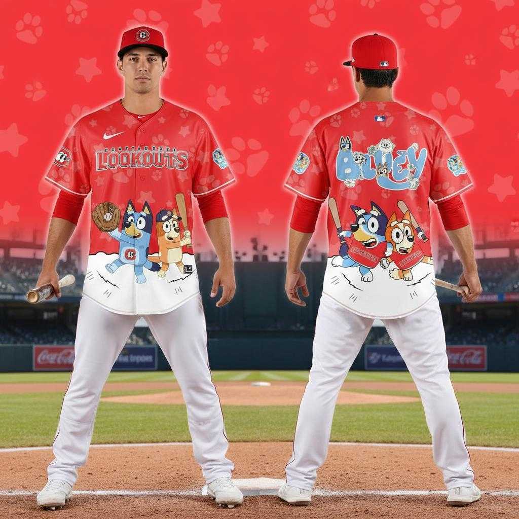 Bowie Baysox Bluey Night Limited Baseball Jersey