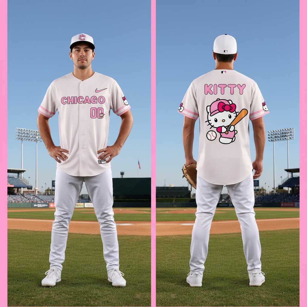 Chicago Cubs 2026 Baseball Limited Hello Kitty Jersey