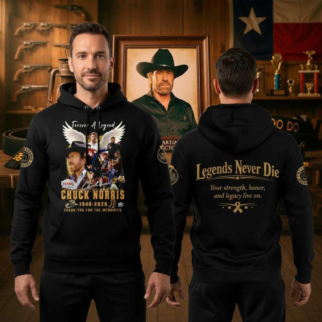 Chuck Norris 2026 America Chuck Yeah Signature Hoodie Tee