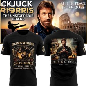 Chuck Norris The Unstoppable Legend 1940 2026 Hoodie Tee 2 1.jpg