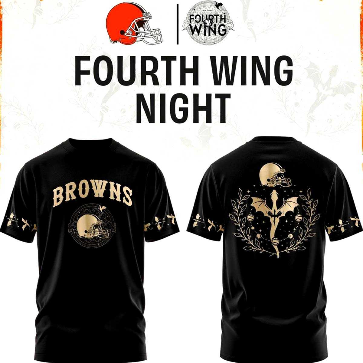 Cleveland Browns Fourth Wing Night Edition Hoodie Cleveland Browns Fourth Wing Night Edition Hoodie