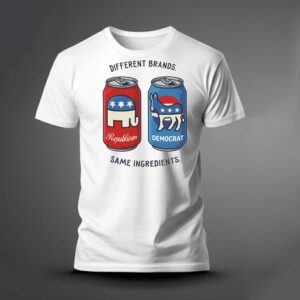 Different Brands Same Ingredients Bold Political Satire Tee 2 1.jpg