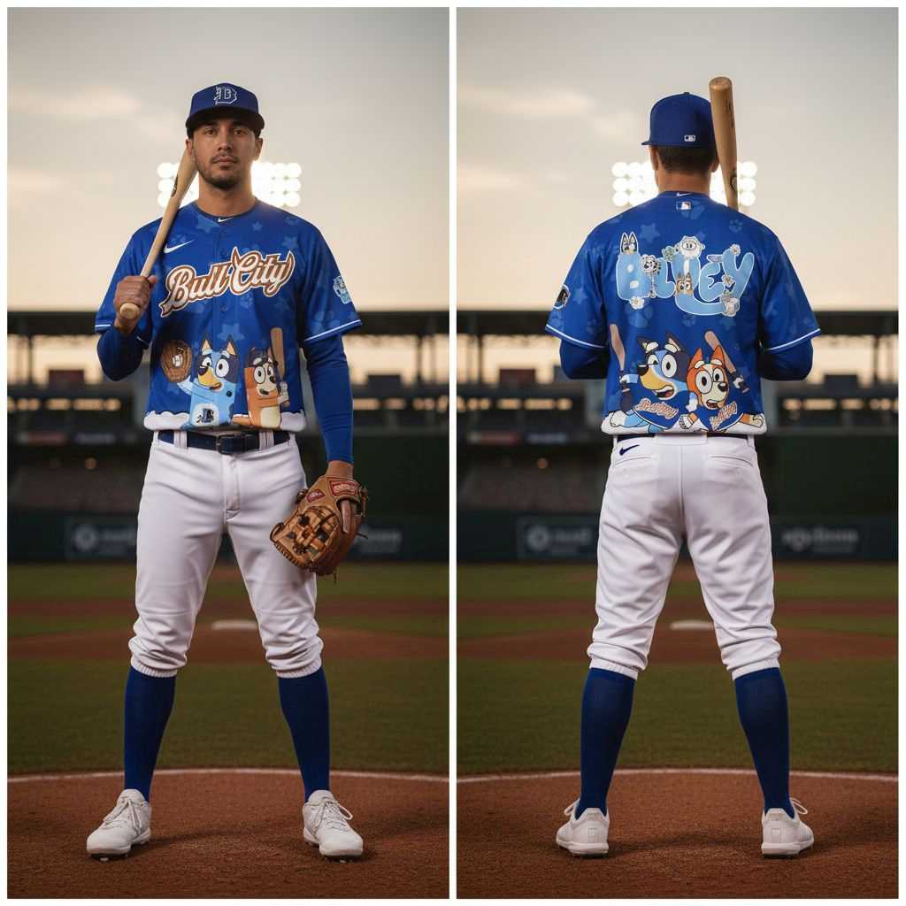 Columbus Clippers Bluey Night Limited Baseball Jersey