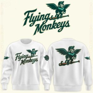 Greenwood Flying Monkeys In Emerald City 2026 Team White Hoodie Tee 2 1.jpg