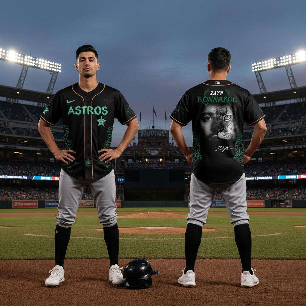 Houston Astros Zayn Malik The First Solo Konnakol Tour 2026 Baseball Jersey