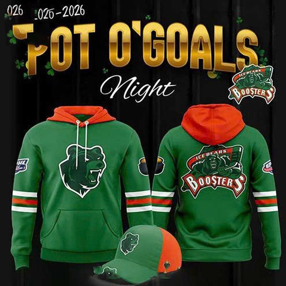 Knoxville Ice Bears Pot O’ Goals 2026 Celebration Hoodie T- Shirt Knoxville Ice Bears Pot O’ Goals 2026 Celebration Hoodie T- Shirt