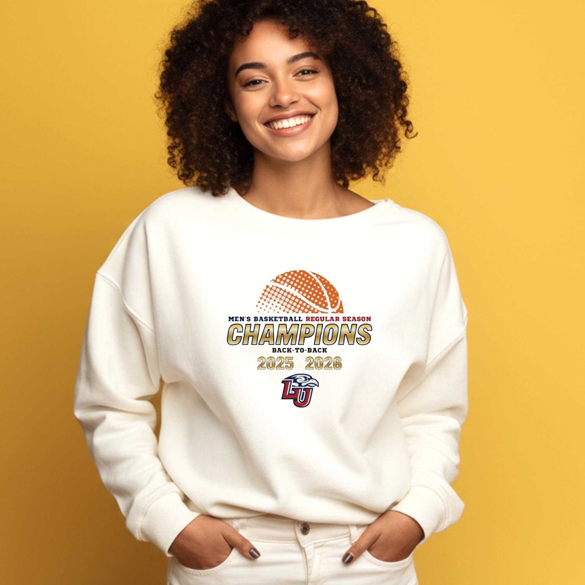 Liberty Flames Mens Basketball Regular Seasons Champions Back To Back 2025 2026 Tee Liberty Flames Mens Basketball Regular Seasons Champions Back To Back 2025 2026 Tee