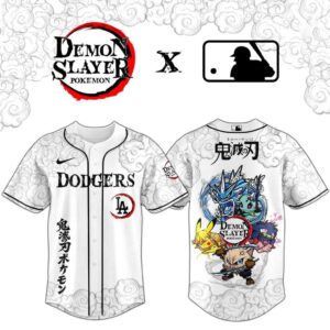 Los Angeles Dodgers Demon Slayer Pokemon Baseball Jersey 1.jpg