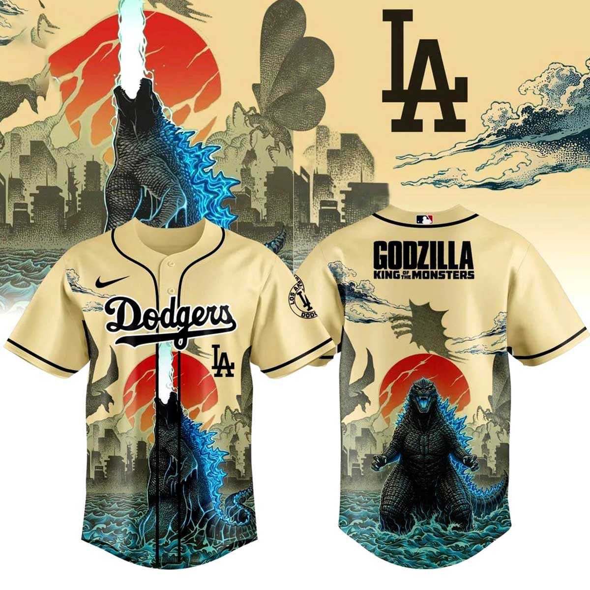Los Angeles Dodgers Jujutes Kaisen Infinite Void Baseball Jersey