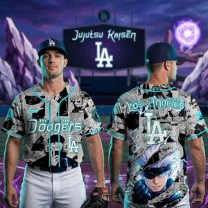 Los Angeles Dodgers Jujutes Kaisen Infinite Void Baseball Jersey 5 1.jpg