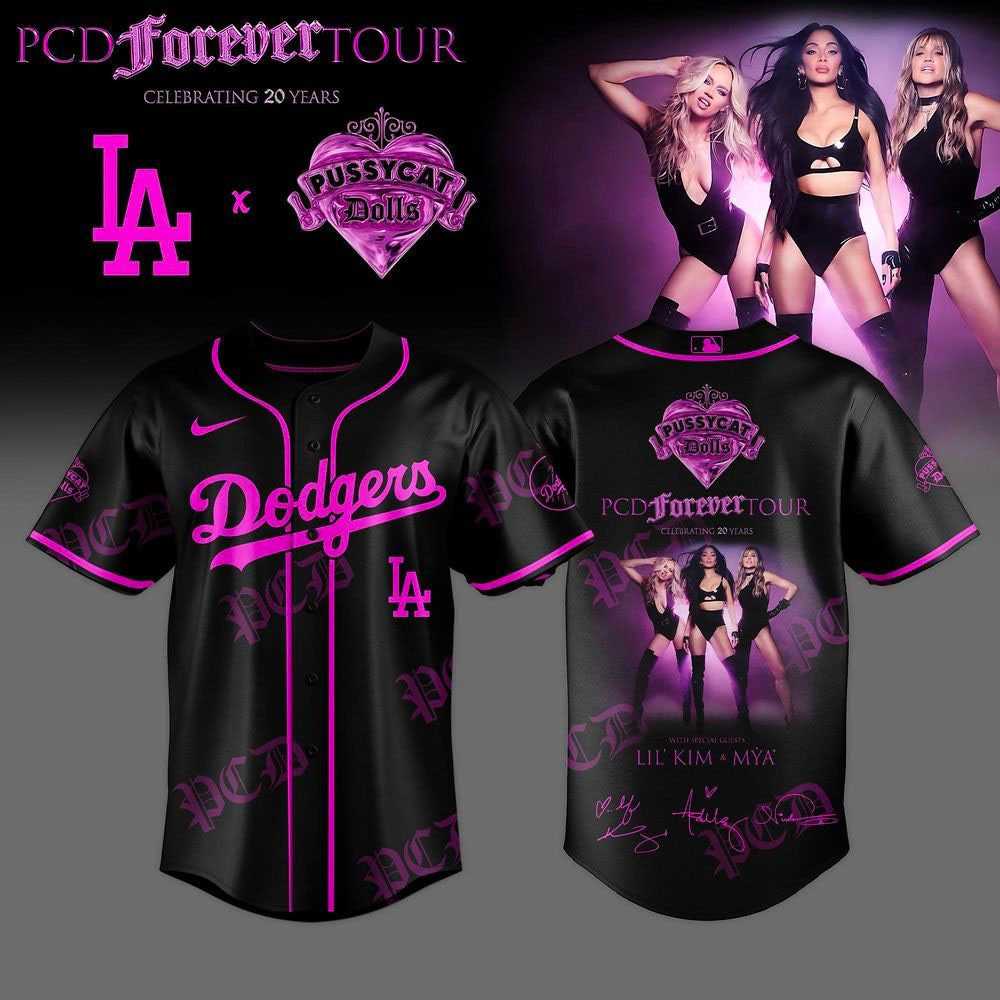 Los Angeles Dodgers Pussycat Dolls 2026 PCD Forever Tour Jersey Los Angeles Dodgers Pussycat Dolls 2026 PCD Forever Tour Jersey