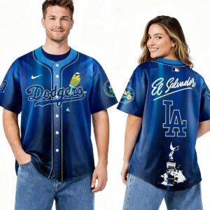Los Angeles Dodgers Salvadoran Heritage Day 2026 Baseball Jersey 3 1.jpg