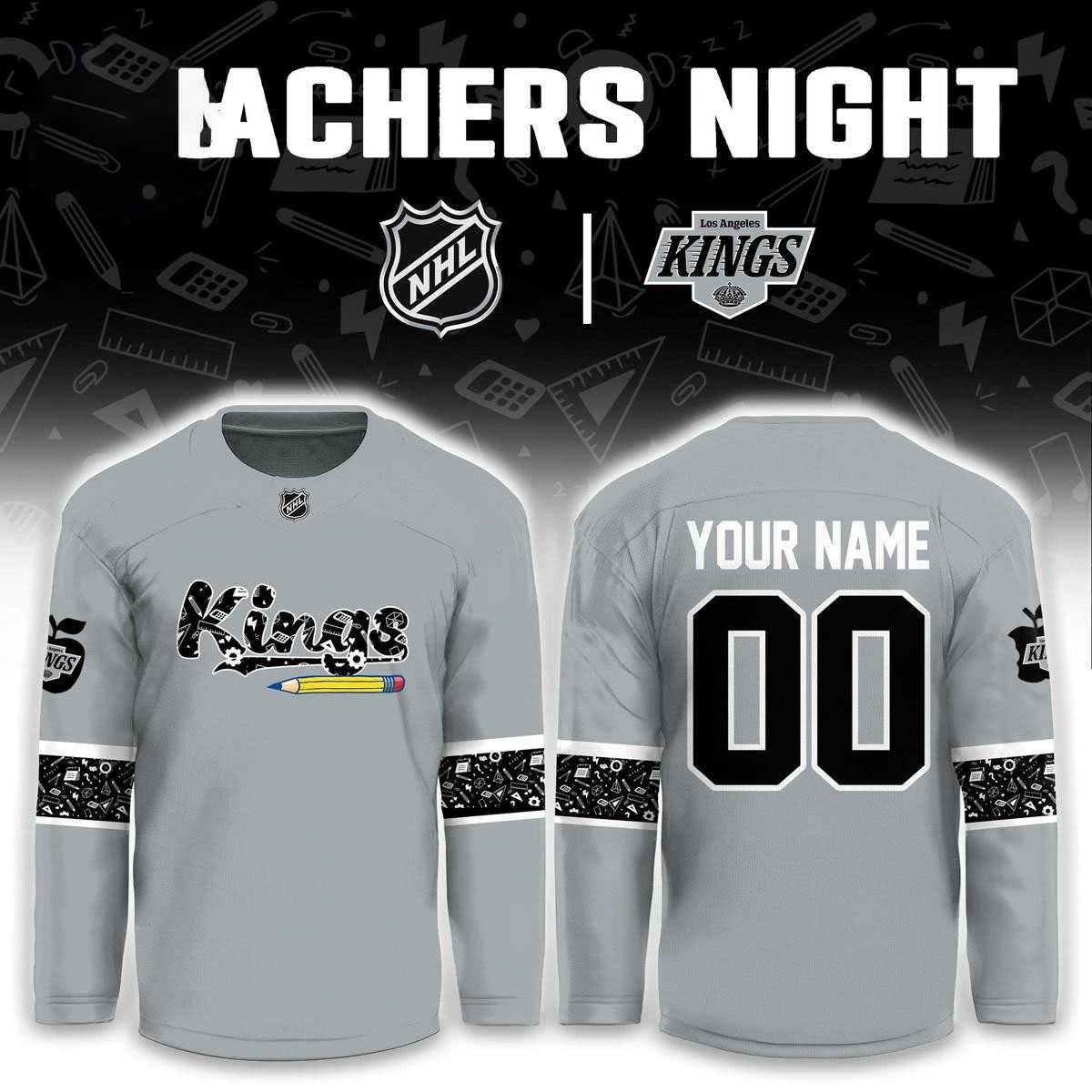 Los Angeles Kings Teacher Appreciation 2026 Night Hockey Jersey Los Angeles Kings Teacher Appreciation 2026 Night Hockey Jersey