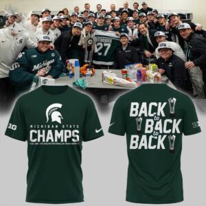 Michigan State Spartans Back To Back To Back Big Ten Champs 2026 Hoodie 2