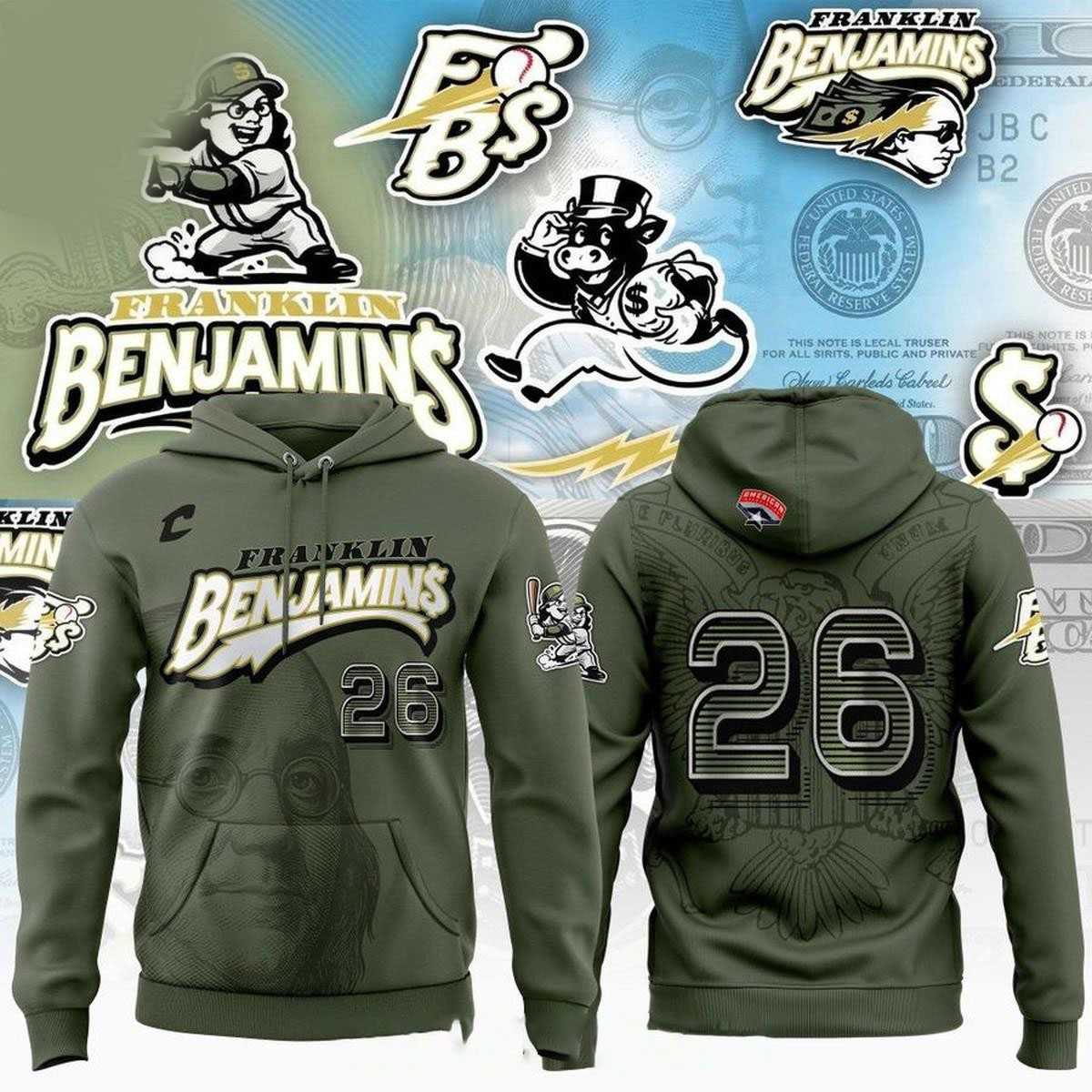Milwaukee Milkmen Franklin Benjamins 2026 Tribute Night Hoodie Tee Milwaukee Milkmen Franklin Benjamins 2026 Tribute Night Hoodie Tee