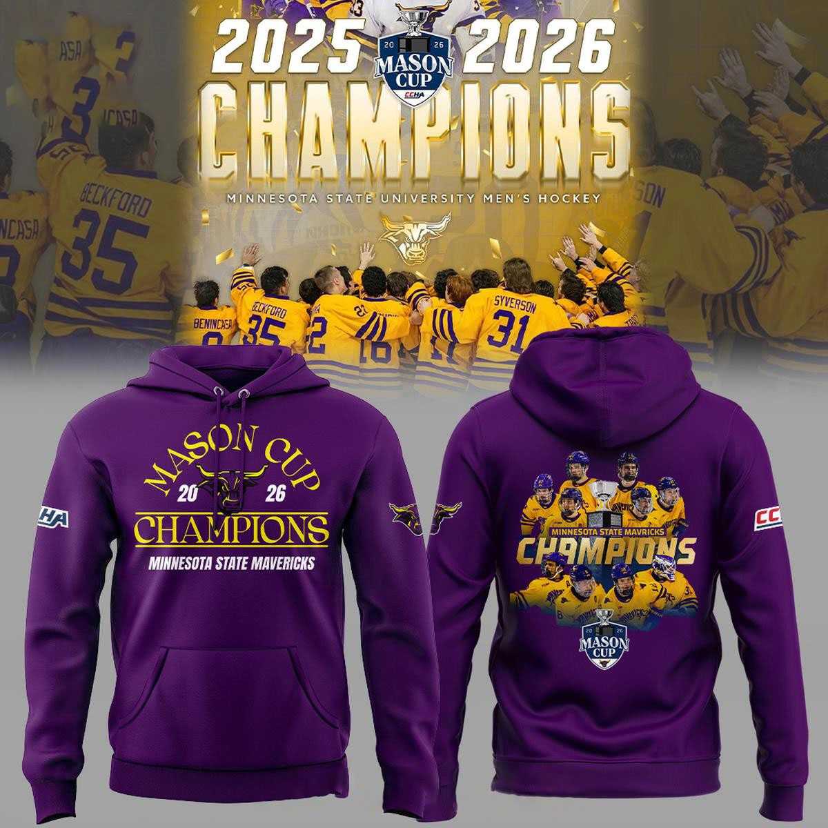 Militia and Vikings Hockey 2026 New Camo Hoodie Tee