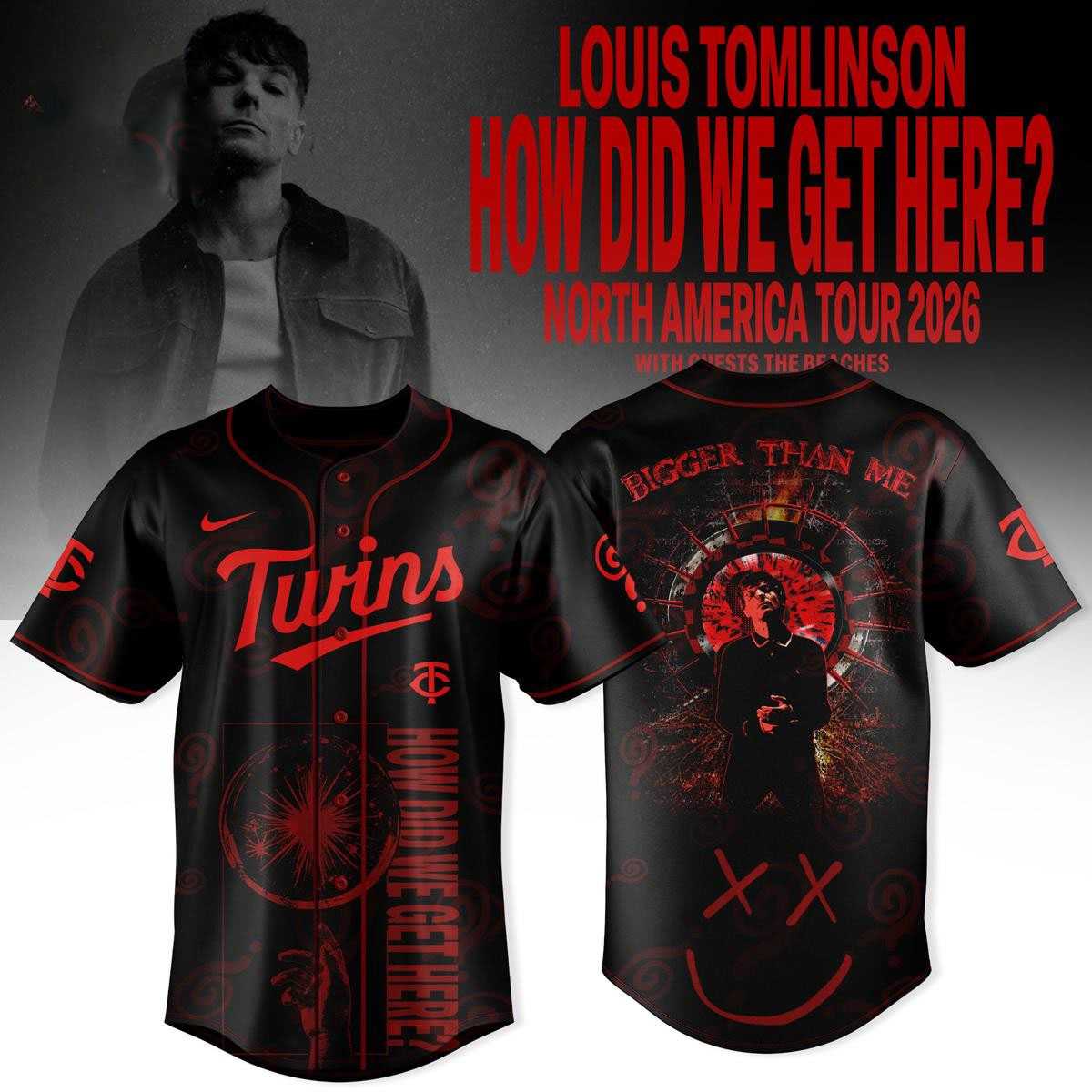 Philadelphia Phillies Louis Tomlinson America Tour 2026 Jersey