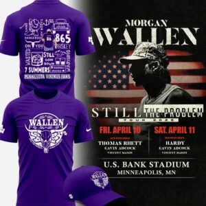 Morgan Wallen Minnesota Vikings T Shirt 1