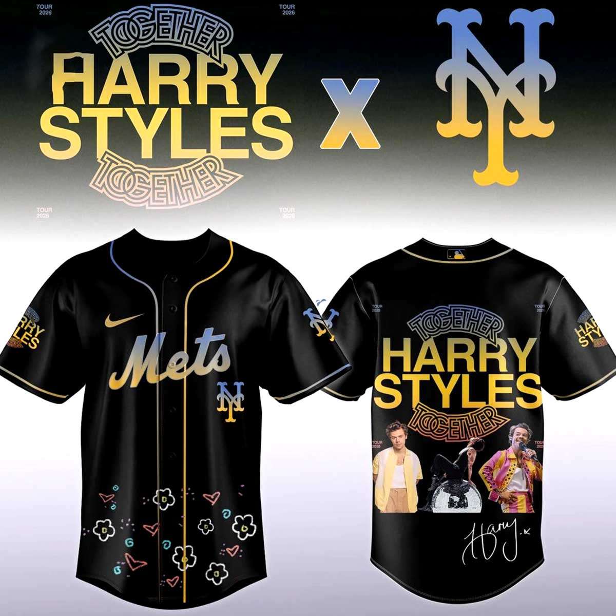 New York Mets Harry Styles Together, Together Tour 2026 Edition Jersey New York Mets Harry Styles Together, Together Tour 2026 Edition Jersey
