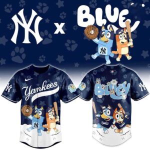 New York Yankees Bluey Night Limited Baseball Jersey