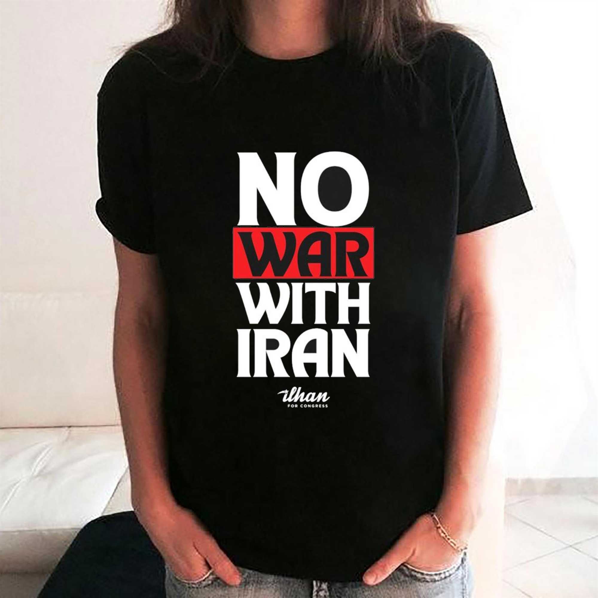 No War With Iran Ilhan Omar Ilhan For Congress Shirt