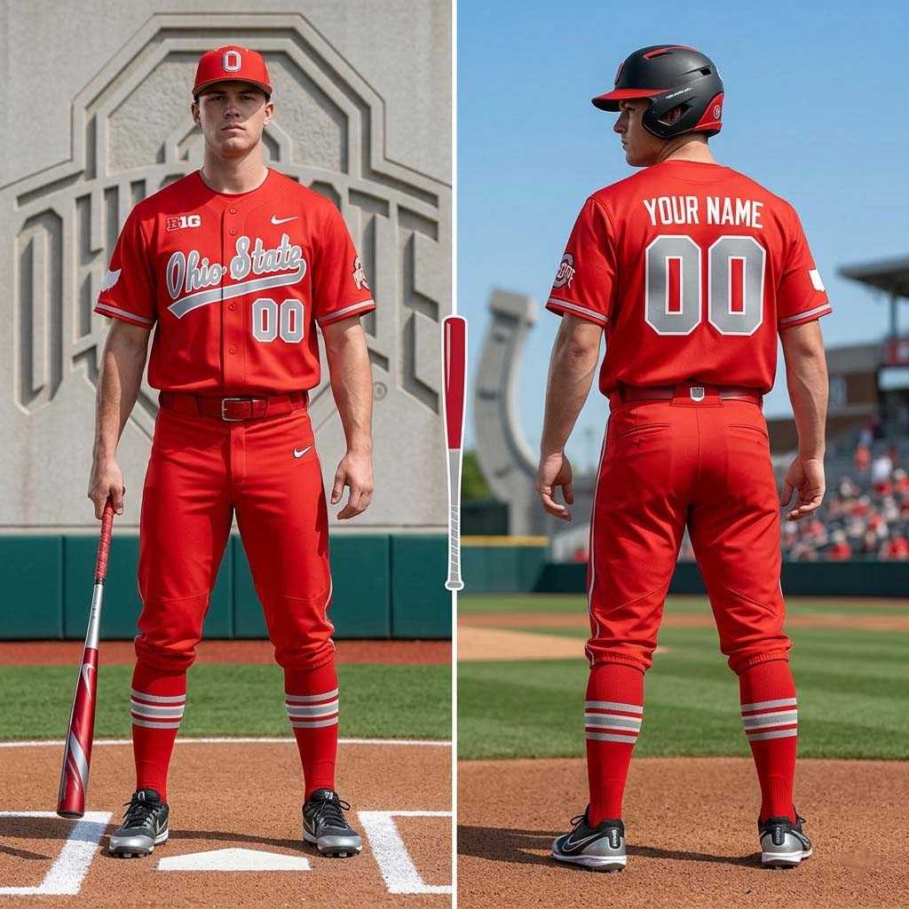Ohio State Buckeyes Baseball 2026 Red Jersey Ohio State Buckeyes Baseball 2026 Red Jersey