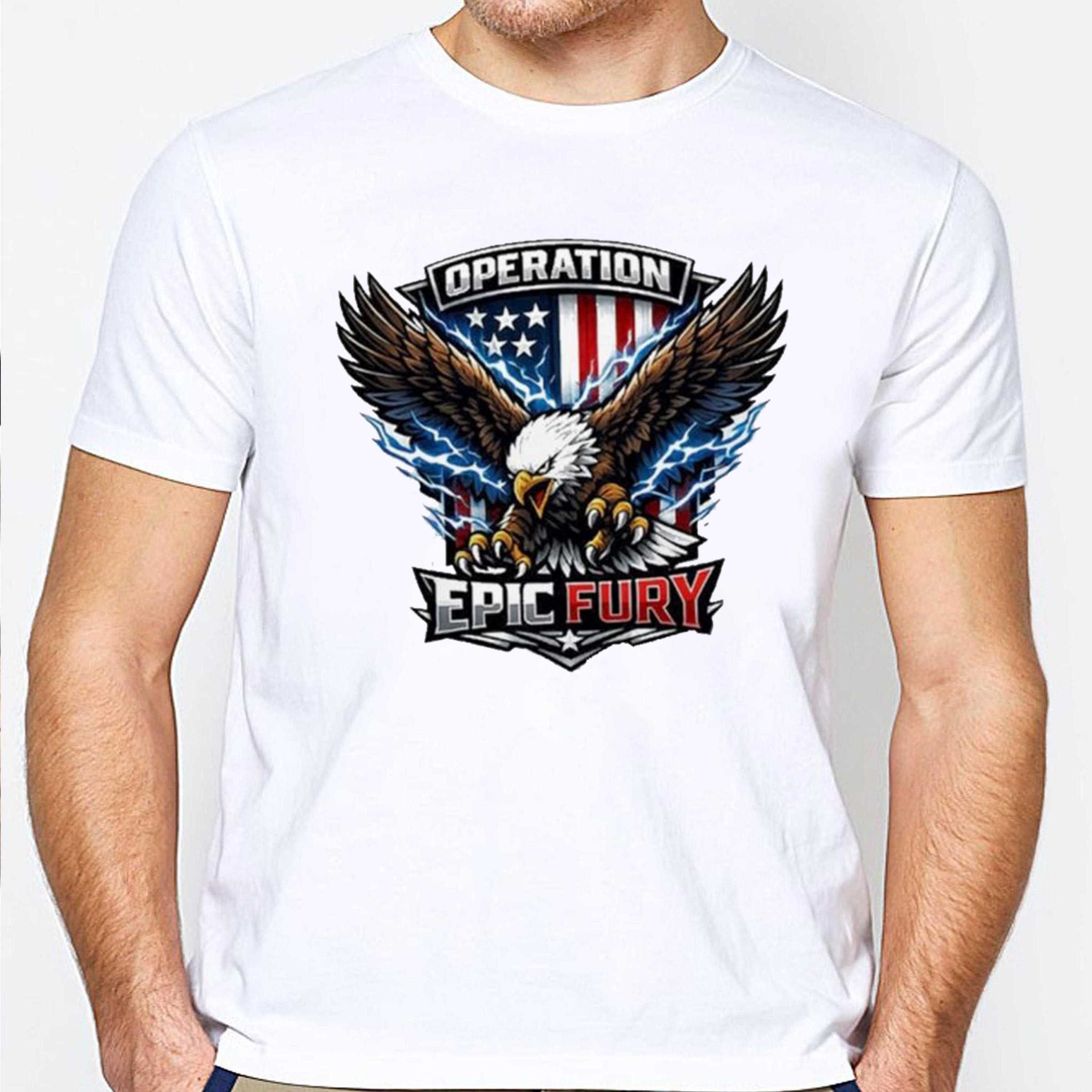Operation Epic Fury Cinematic Patriotic Lightning Shirt Operation Epic Fury Cinematic Patriotic Lightning Shirt